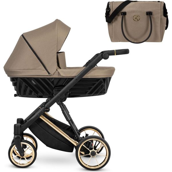 Carrozzina Kunert Ivento Premium 2In1 Marrone Con Struttura Dorata-image