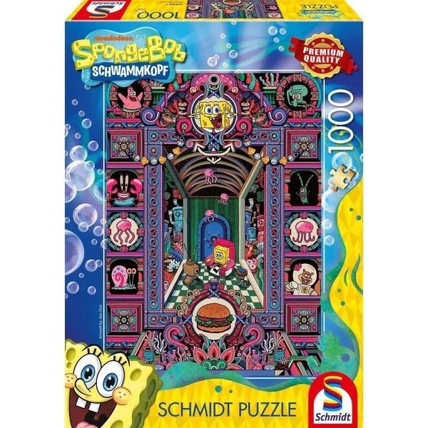 Puzzle Da 1000 Pezzi Schmidt Spiele Spongebob Il Pazzo Mondo Di Spongebob 58587-image