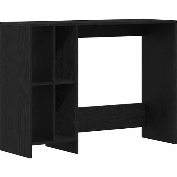 Vidaxl Scrivania In Rovere Nero 102,5 X 35 X 75 Cm Materiale A Base Di Legno-image