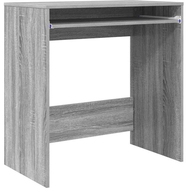 Vidaxl Scrivania Grigio Sonoma 77,5 X 43 X 79 Cm Materiale A Base Di Legno-image