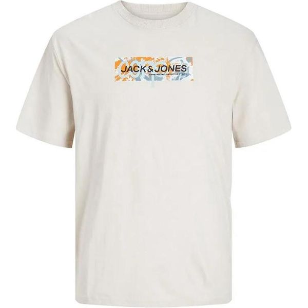 Jack & Jones T-Shirt Estiva A Maniche Corte Con Stampa Beige S Uomo Beige S-image