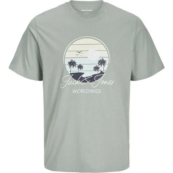 Jack & Jones Palm Maglietta A Maniche Corte Verde S Uomo Verde S-image