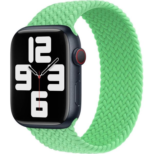 Apple Braided Solo Loop Per Watch | 44/45/46/49 Mm - Taglia 12 - Verde Brillante-image