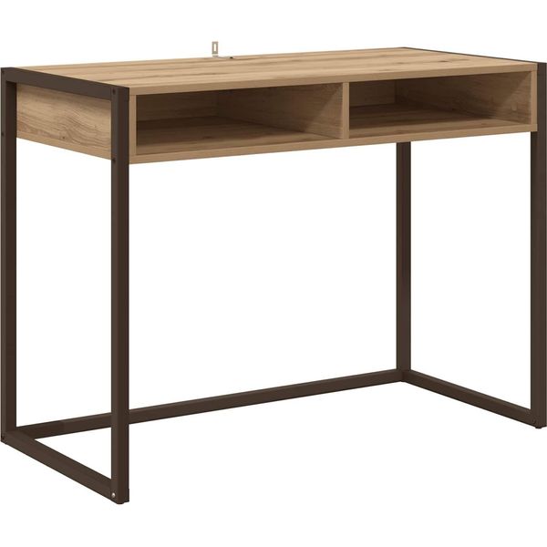 Syfax™ Scrivania Rovere Artigianale 100 X 50 X 75 Cm Legno Multistrato-image