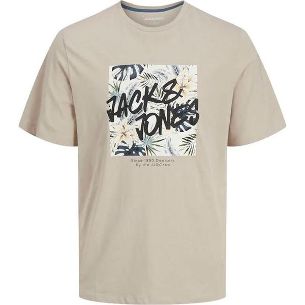 Jack & Jones Hawaii Shape - Maglietta A Maniche Corte Beige M Uomo Beige M-image
