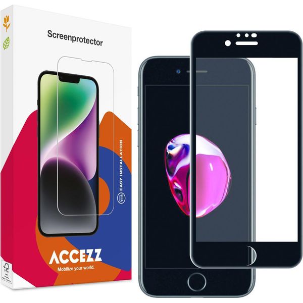 Iphone Se 2022/ Iphone Se 2020/ Iphone 8/ Iphone 7/ Iphone 6S/ Iphone 6 Screenprotector: Accezz Gehard Glass Full Cover - Trasparente-image