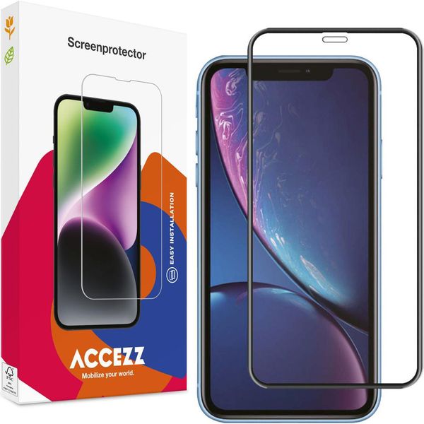 Iphone 11/ Iphone Xr Screenprotector: Accezz Gehard Glass Full Cover - Trasparente-image