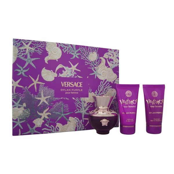 Versace Dylan Purple Per Donna Eau De Parfum 50Ml + Lozione Per Il Corpo E Gel Doccia-image