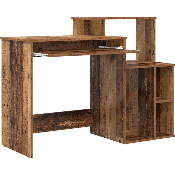 Vidaxl Scrivania In Legno Di Recupero 120,5 X 44 X 88,5 Cm Materiale A Base Di Legno-image