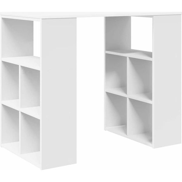 Vidaxl Scrivania Con Ripiano Bianco 90 X 50 X 75 Cm Materiale A Base Di Legno-image