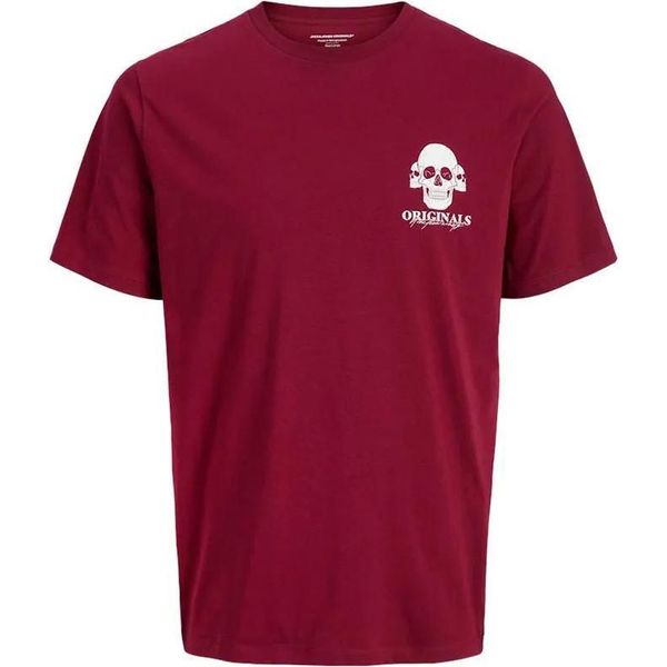Jack & Jones Rollo Standard Fit - Maglietta A Maniche Corte Rosso 2XL Uomo Rosso 2XL-image