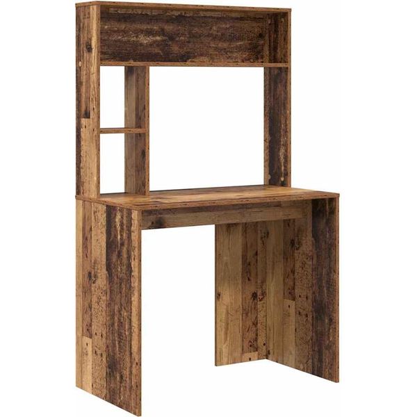 Vidaxl Scrivania Con Ripiano In Legno Di Recupero 91 X 50 X 149 Cm Materiale A Base Di Legno-image