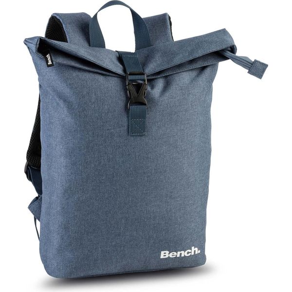 Bench. Zaino Per Laptop Zaino Con Scomparto Per Laptop Classic Backpack Denim Blu Scuro-image