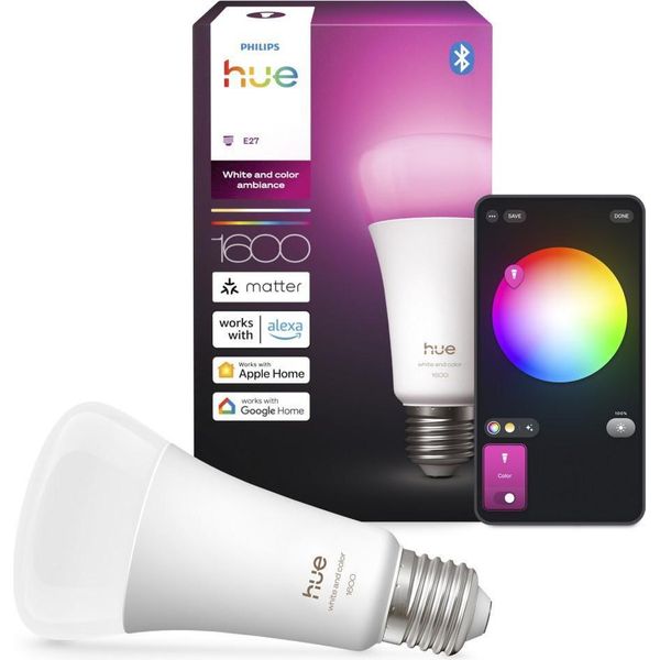 Philips Hue Led-äLylamppu, White And Color Ambiance, E27, 1600 Lm-image