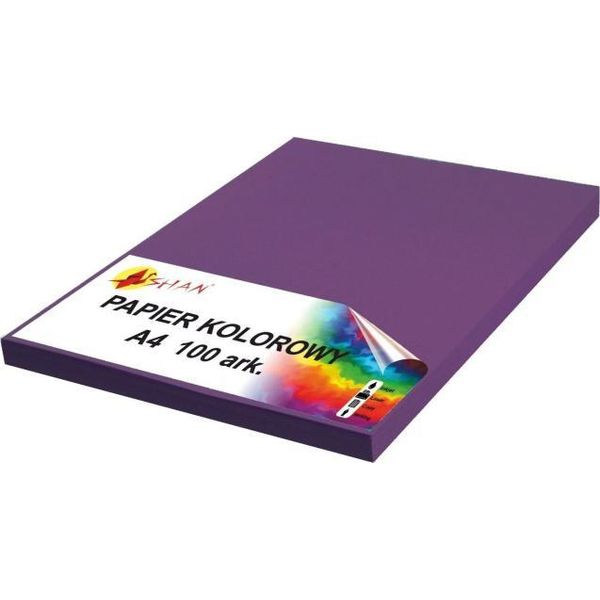 Carta Colorata A4 100G Viola Scuro V2 100 Fogli-image