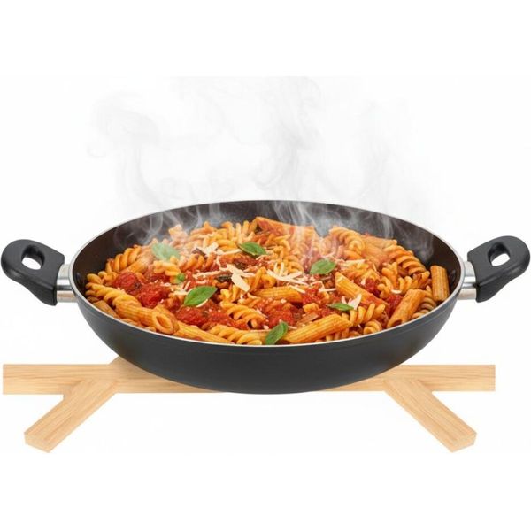 Sottopentola In Bambù Per Pentole E Padelle - Supporto Da Tavolo E Protezione Termica, 42X37,5 Cm-image