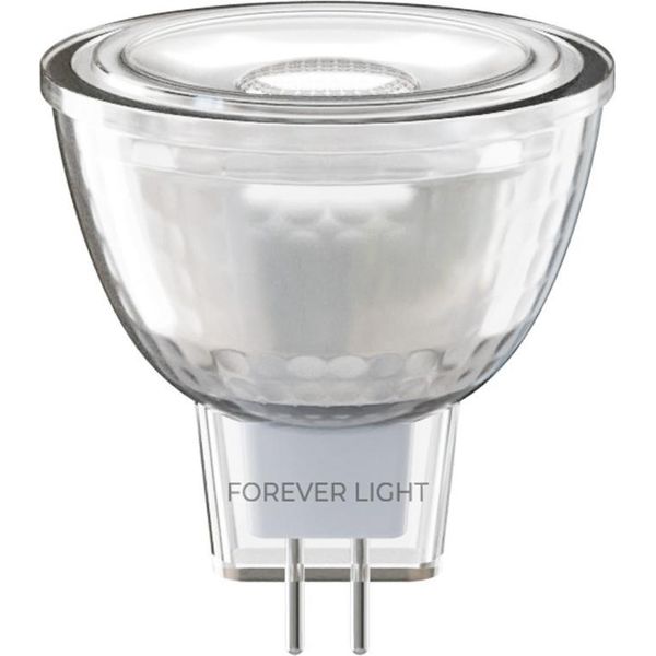 Forever Light Lampada Led G4 MR11 2,2W 195Lm Bianco Neutro 4000 K 12V Vetro Classe Energetica F-image