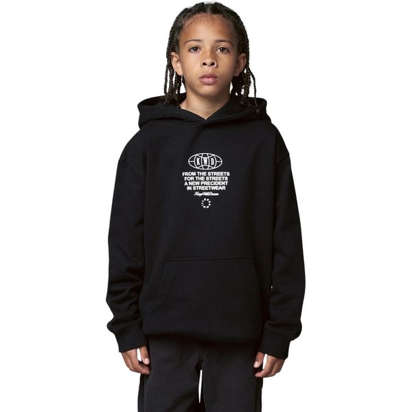 Kings Will Dream - Felpa Con Cappuccio "Studio Angel City"" Per Ragazzi BG2204 (146-152) (Nero)"-image