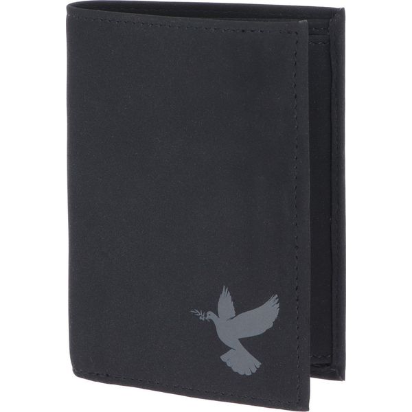 Oxmox Portafoglio New Cryptan Rfid Protect KombiböRse Freedom Pigeon Print Grey Black Nero-image