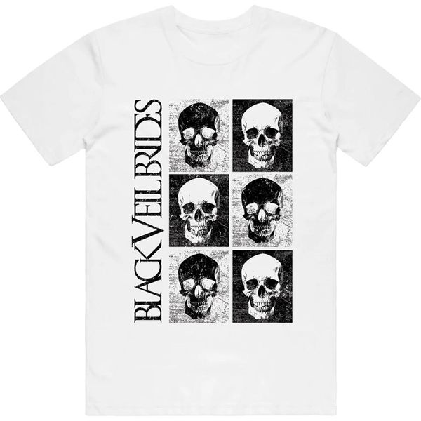 Black Veil Brides - Maglietta Da Uomo/Donna Unisex, Stampa Sul Retro RO14979 (L) (Bianco)-image