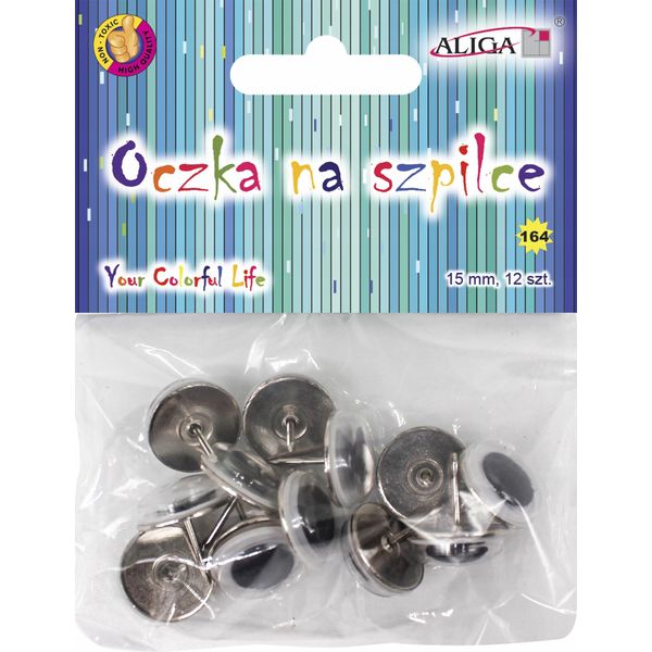 Occhielli Mobili Su Perno 15 Mm 12 Pezzi Aliga-image