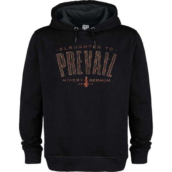 Amplified - Felpa Con Cappuccio "Animal Print"" Per Uomo/Donna Unisex, Logo GD4142 (Xs) (Nero)"-image