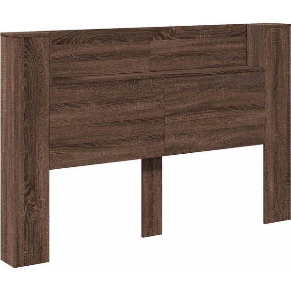 Vidaxl Testiera Look Rovere Marrone 160 X 16,5 X 103,5 Cm Materiale A Base Di Legno-image