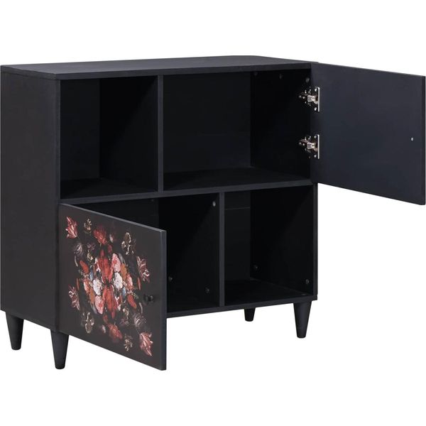 Vidaxl Armadietti Multicolore 80 X 33,5 X 75 Cm In Legno Massiccio Di Mango-image