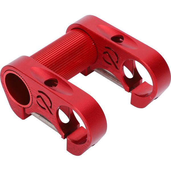 Bicicletta Doppio Attacco Manubrio Riser 25,4 Mm Bici Pieghevole In Lega Di Alluminio Regolabile Attacco Manubriorosso-image