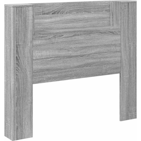 Vidaxl Testata Grigio Sonoma 120 X 16,5 X 103,5 Cm Materiale A Base Di Legno-image