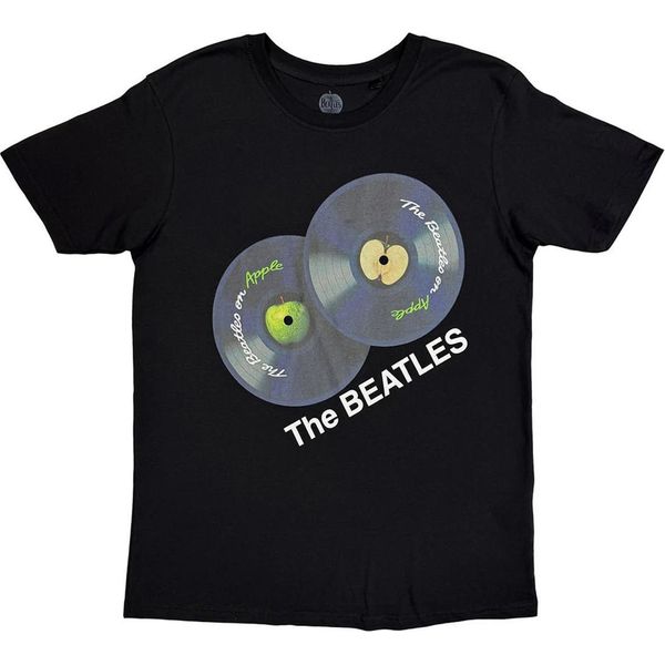 The Beatles - Maglietta "On Apple"" Per Uomo/Donna Unisex, Stampa Posteriore RO14985 (Xl) (Nero)"-image