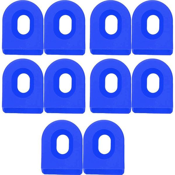 5 Paia Di Pedivelle Per Mountain Bike In Silicone Copertura Guarnitura Bici Da Strada Protezione Accessori Ciclismoblu-image