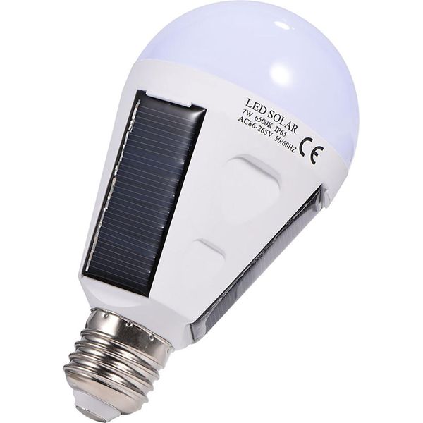 Lampadina Led A Pannello Solare, Portatile, Impermeabile, Per Esterni, Escursioni, Campeggio, Lampada Di Emergenza, 7 W-image