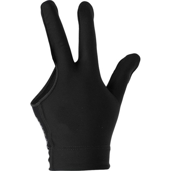 Guanto Unisex Da Biliardo Snooker Stecca Pool Mano Sinistra Aperto Tre Dita (Nero)-image
