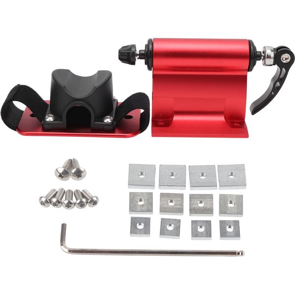 Supporto Per Forcella, Sgancio Rapido, Portabici Anteriore, Clip Fissa Per Stivale, Rosso-image