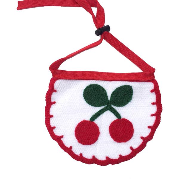 Pettorina Per Cani E Gatti, Collare, Regolabile, Per Animali Domestici, Cuore Carino, Bandana (Ciliegia, S)-image