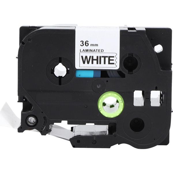 Nastro Per Etichette Laminate Da 36 Mm, Nero Su Bianco, Adatto Per Brother Tze-261/661 PT-9700/P980/P9500-image