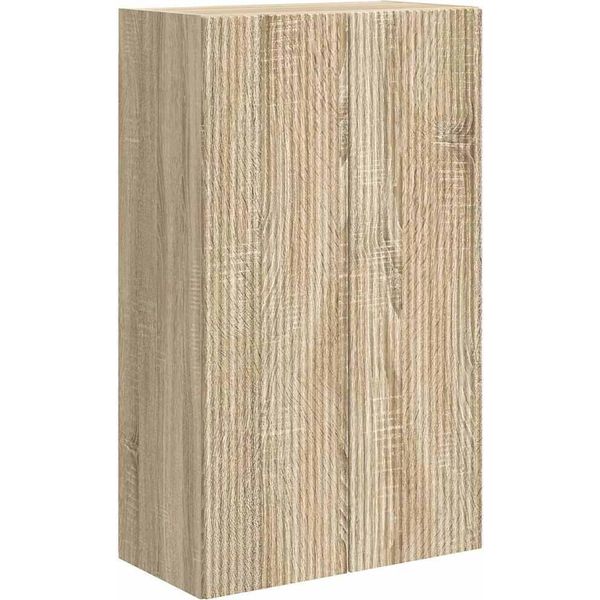Vidaxl Mobile Tv A Parete Rovere Sonoma 59,5 X 31 X 100 Cm Materiale In Legno-image