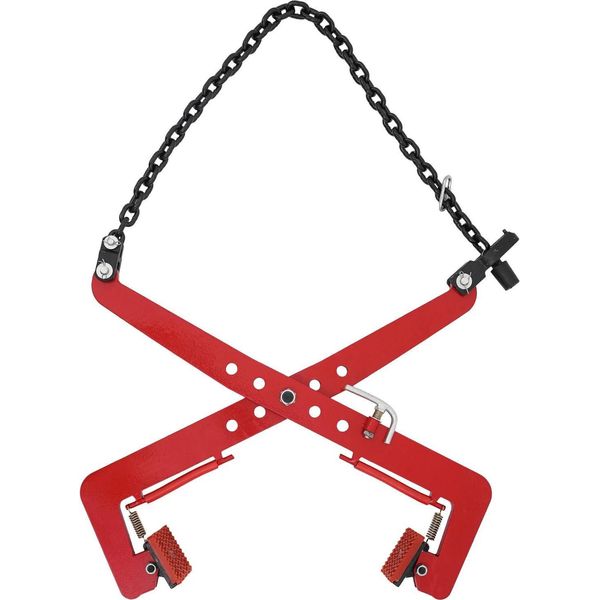Morsetto Di Sollevamento - Morsetto Per Pietre - Apertura Ganasce 33-70 Cm - Regolabile - Capacità Di Carico Max. Portata 500 Kg - Per Legno, Lastre, Pietre - Rosso-image