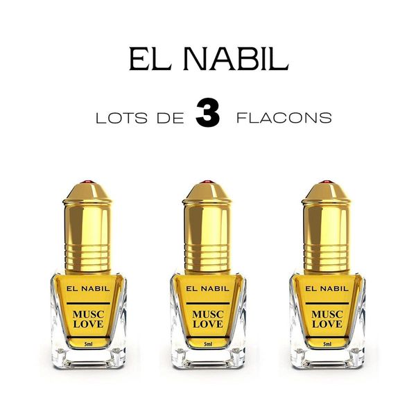 Musc Love 3X5 Ml Estratto Di Profumo Senza Alcool-El Nabil-image