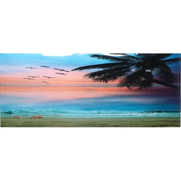 Pvc Adesivo Mare Tramonto Nuvole Modello Acquario Sfondo Poster Adesivo Acquario Decorazione61X30Cm-image