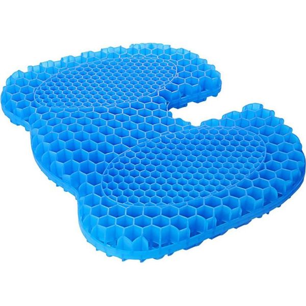 Inf Cuscino Di Seduta In Gel Refrigerante Con Struttura A Nido D'ape E Rivestimento Antiscivolo-image