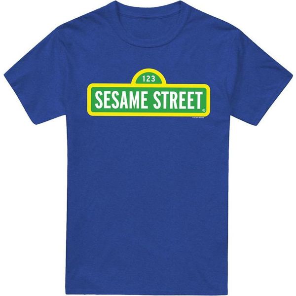 Sesame Street - Maglietta Da Uomo/Donna Unisex TV20738 (M) (Blu Reale)-image