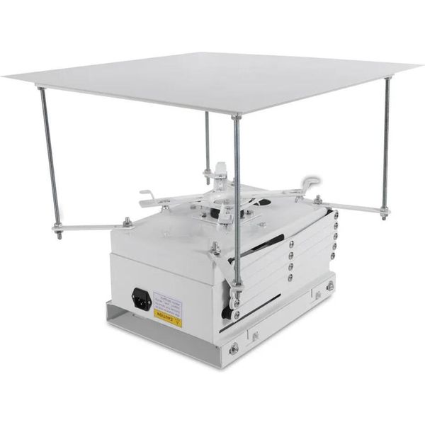 Supporto A Soffitto Per Beamer/Proiettore - Supporto Motorizzato - Telecomando - Portata 10 Kg - 220 V - Struttura In Metallo Duro - Bianco-image