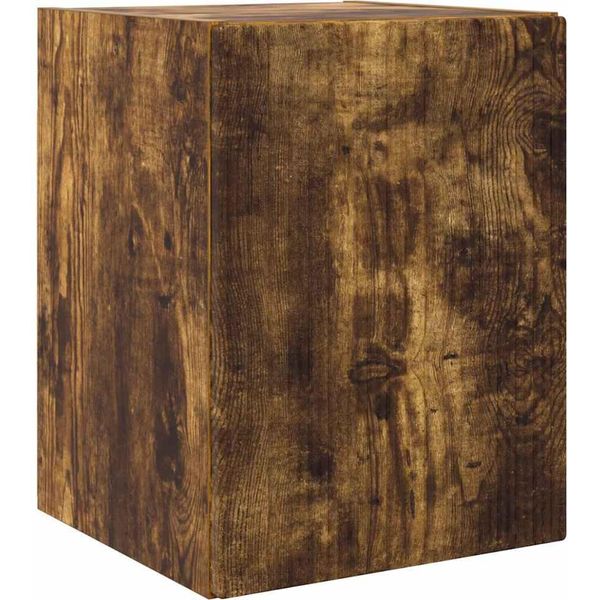 Syfax™ Mobile Tv Da Parete Rovere Fumé 30 X 31 X 40 Cm-image