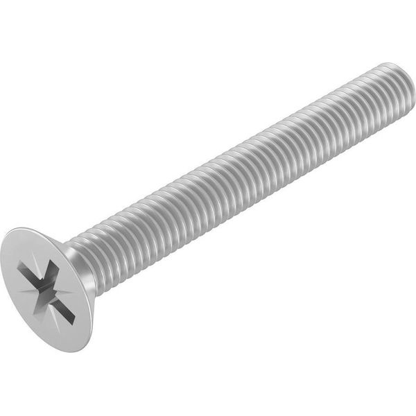 Seccaro Vite A Testa Svasata M6 X 50 Mm, Acciaio Inox V2A Va A2, Din 965, Intaglio A Croce / Pz, 20 Pezzi-image