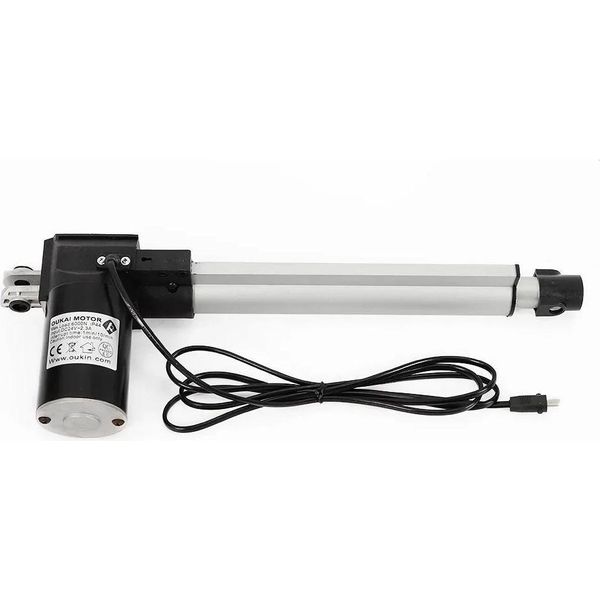 Attuatore Lineare Elettrico - Motore Di Ricambio Per Divano Reclinabile - Dc 24 V - Corsa 38-61 Cm - Argento-image