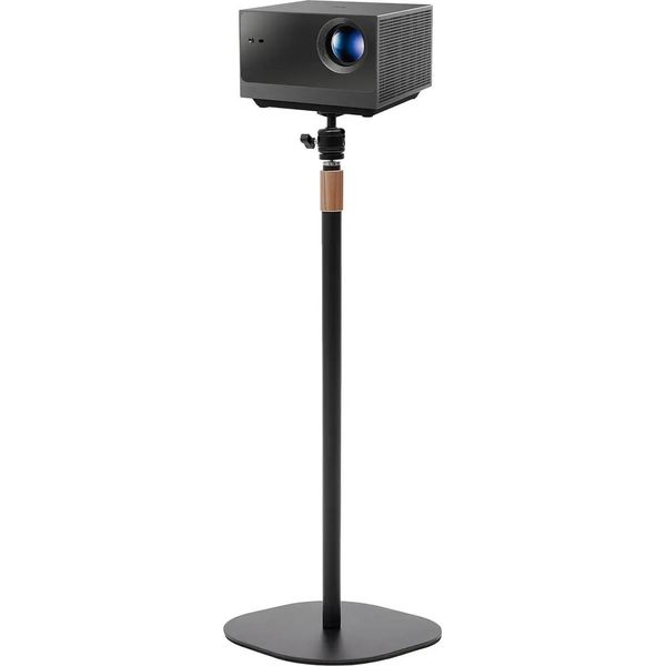 Treppiede Per Beamer E Proiettori - Treppiede Da Pavimento - Altezza 65-120 Cm - Orientabile A 360° - Filettatura Universale Da 0,635 Cm - Nero-image