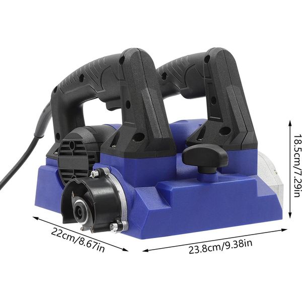 Pialla Elettrica A Muro - 1300 W - 110/220 V - Con Cavo - Rimozione Di Vernice E Stucco - Con Custodia Per Il Trasporto - Blu-image