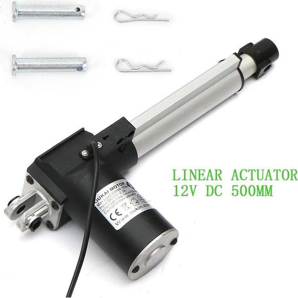 Attuatore Lineare - 12 V Dc - Corsa 500 Mm - Forza 6000 N - Carico Massimo 598 Kg - Rumorosità 48 Db-image